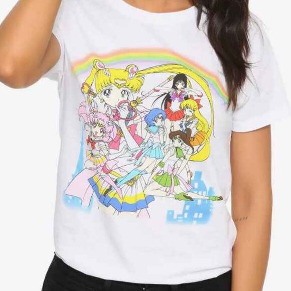 Retired! Sailor Moon Rainbow Guardians T-Shirt - Picture 1 of 3